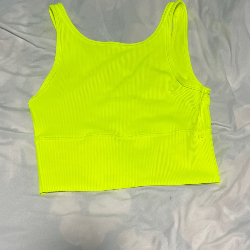 lululemon athletica Neon Yellow Tank Top